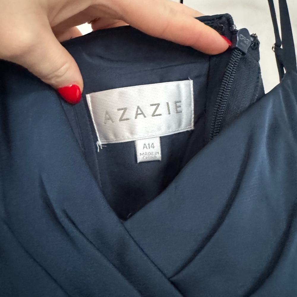 Azazie Maci Satin Dress
